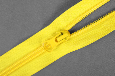 Молния разъёмная 55см Т5 спираль Желтый 110 - изображение