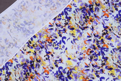 Вискоза атлас 3487 Абстракция - изображение