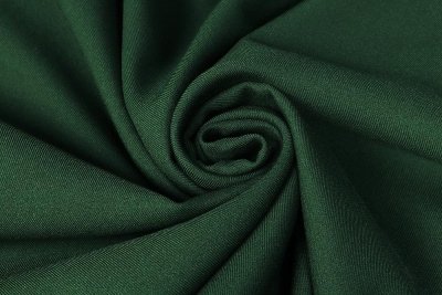 Ткань костюмная 21010 225 гр/м.кв. Т.зеленый - изображение