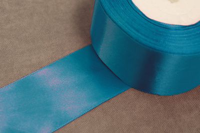 Лента атласная 50мм Бирюзовый №047 - изображение