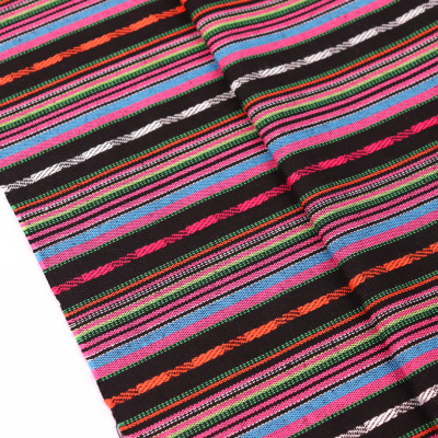 Гобелен 150 облегченный Розовые,оранжевые,голубые,салатовые полоски - изображение