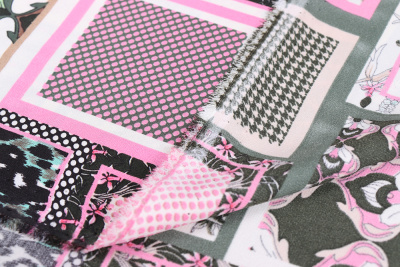 Шелк искусственный 3400 Пэчворк - изображение