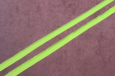 Резинка бельевая 10мм Зелено-желтый неон - изображение