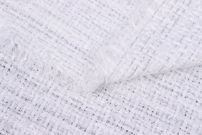 Костюмная шанель с люрексом 7073 580гр/м.кв.Белый - изображение
