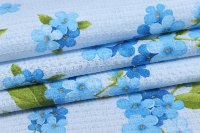 Полотно вафельное Тейково Незабудки - изображение