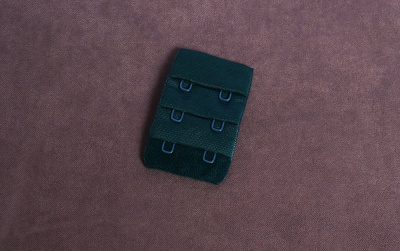 Застежка для бюстгальтера 32мм 3ряда 2крючка Глубокий океан - изображение