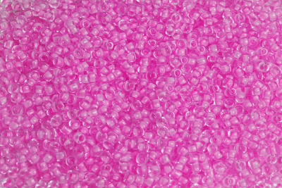 Бисер 12/0 прозрачный Розовый - изображение
