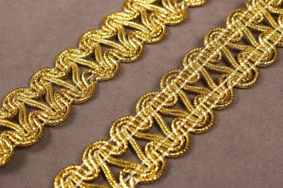 Тесьма 22мм плетеная Св.Золото - изображение