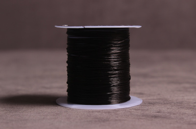 Нить силиконовая эластичная 0.8мм Белый 34м - изображение