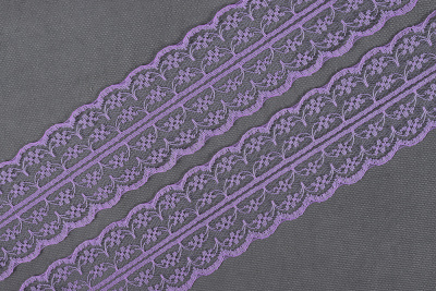 Кружево 45мм капроновое Сиреневый - изображение