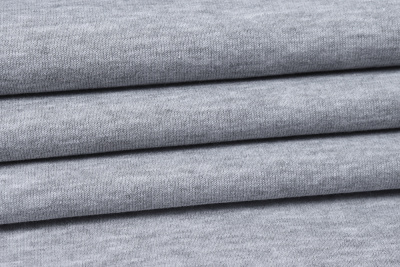 Полотно футерованное Penye 3-нитка 320-330гр/м.кв.начес Серый меланж - изображение