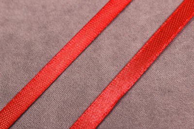 Лента атласная 6мм Красный №026 - изображение