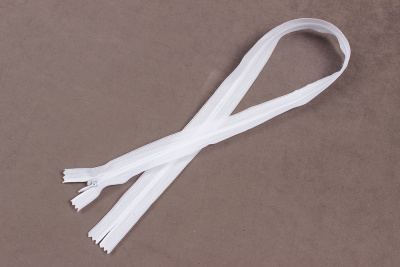 Молния потайная 60см нейлон Белый F101 - изображение