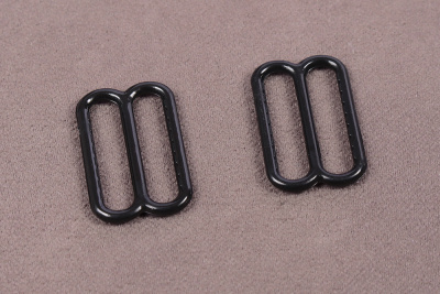 Регулятор бретелей 15мм пластмассовый Черный - изображение