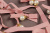 Декоративный пришивной элемент 30мм Бант с жемчугом Розовый