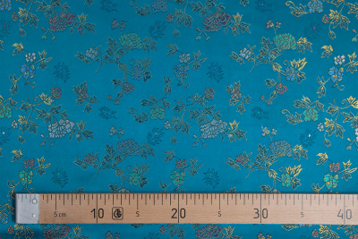 Жаккард монгольский Т.бирюза - изображение