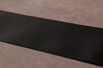 Репсовая лента 50мм Черный - изображение