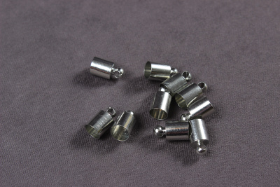 Конус шапочки для бусин 10*5мм Серебро - изображение