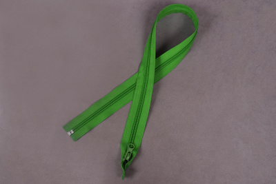 Молния разъемная 60см Т5 спираль Зеленый 239 - изображение