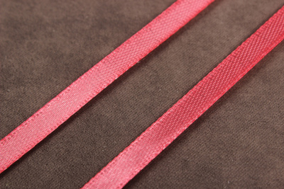 Лента атласная 6мм Коралловый 729 - изображение