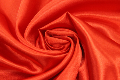 Креп-сатин однотонный Красный - изображение