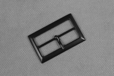 Пряжка металическая 15*30мм с язычком Черный - изображение