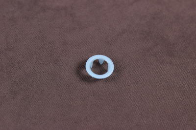 Кнопки пробивные 9,5мм рубашечные/кольцо Голубой - изображение