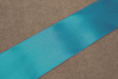Лента атласная 50мм Бирюзовый №047 - изображение