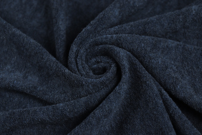 Трикотаж махра меланж Индиго - изображение