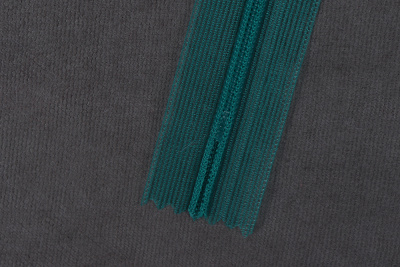 Молния потайная 20см на сетке Т.Бирюзовый 203 - изображение