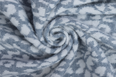 Трикотаж 5574 Голубой/белый - изображение