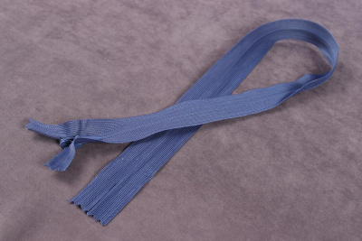 Молния потайная 50см нейлон усиленная основа Синий - изображение