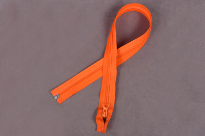 Молния разъёмная 55см Т5 спираль Оранжевый 157 - изображение