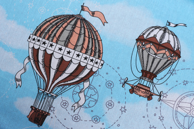 Бязь набивная 150 Ив 120 гр/м.кв. Полет - изображение