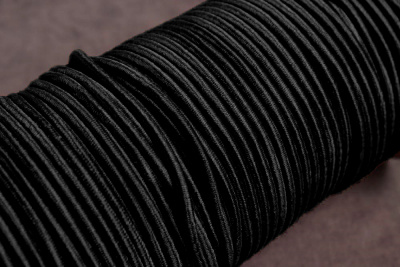 Резинка шляпная 2,5мм Черный - изображение