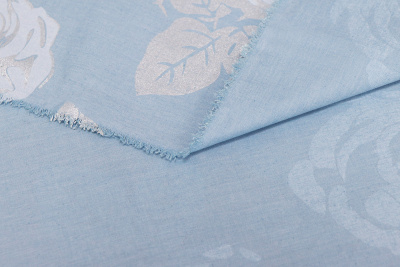 Тик наволоч.смесовый 220 135 гр/м.кв. Голубая роза - изображение