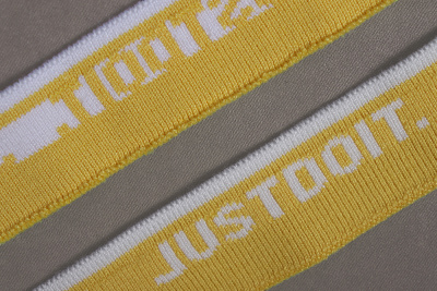 Горловина 30*500мм трикотажная JUSTDOIT Желтый/Белый - изображение