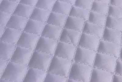 Стежка на капроне нитепрошивная мелкая клетка Белый - изображение