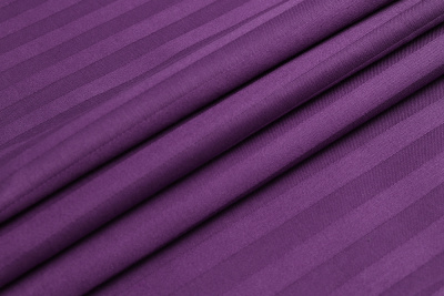 Страйп-сатин 140гр/м.кв.240 Мелкая полоска Черника 1*1 - изображение