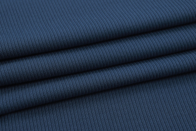 Трикотаж лапша с начесом Пыльно-синий - изображение