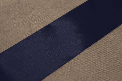 Лента атласная 50мм Т.Синий №154 - изображение