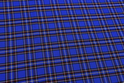 Клетка костюмная 24379 230 гр/м.кв. Василек/белый/красный - изображение