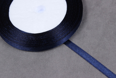 Лента атласная 6мм Т.Синий №038 - изображение