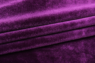 Бархат-стрейч Asetex Фиолетовый - изображение