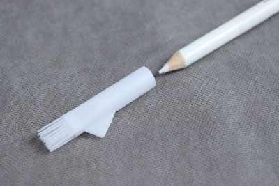 Карандаш портновский со стирающей кисточкой Белый - изображение