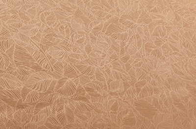 Столовая ткань Журавинка листья Темно-бежевая 2569/060402 - изображение