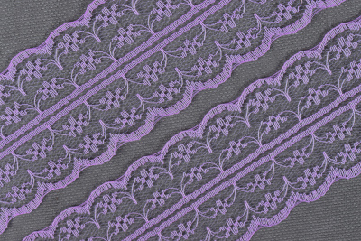 Кружево 45мм капроновое Сиреневый - изображение
