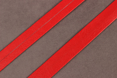 Кожаная бейка 15мм Красный - изображение