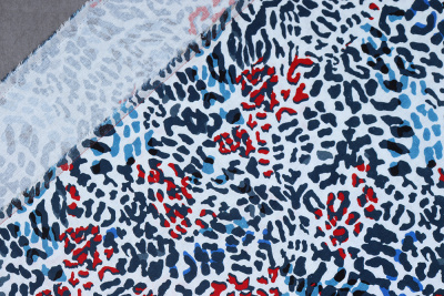 Лен-вискоза 3482 Анималистический принт - изображение