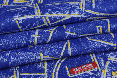 Бязь набивная 262 Ив 120 гр/м.кв. Джинс - изображение